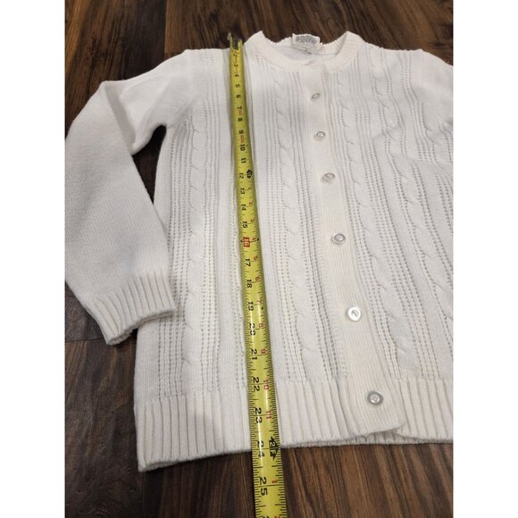 Vintage Sweater Bee By Banff Cardigan Sweater Cable Knit Button Closure - Picture 8 of 9